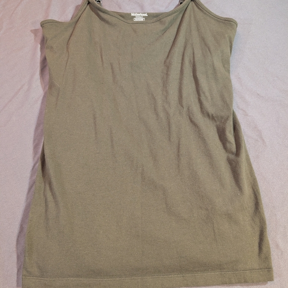 Motherhood Tops - Women's Olive green Maternity  Tank Top